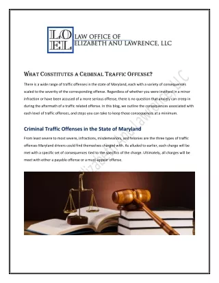 Maryland Trusted law Firm