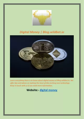 Digital Money | Blog.wildbet.io