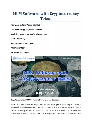 mlm software with cryptocurrency token