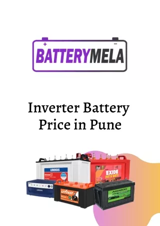 Inverter Battery Price in Pune | Batterymela