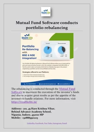 mutual fund software conducts portfolio