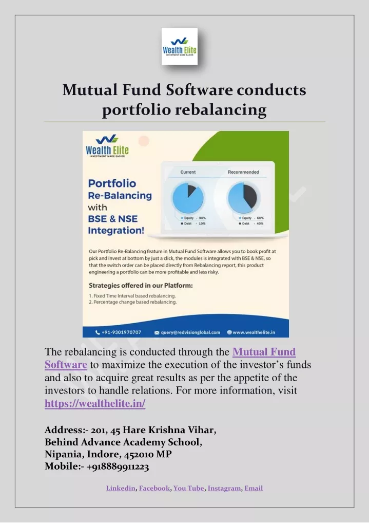 mutual fund software conducts portfolio