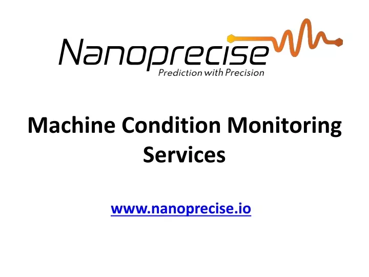 machine condition monitoring services