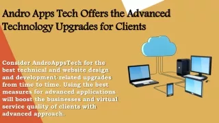 andro apps tech offers the advanced technology