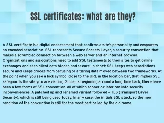 Buy SSC Certificate