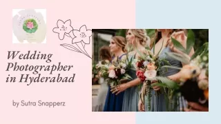 Wedding Photographer in Hyderabad