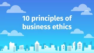 10 principles of business ethics