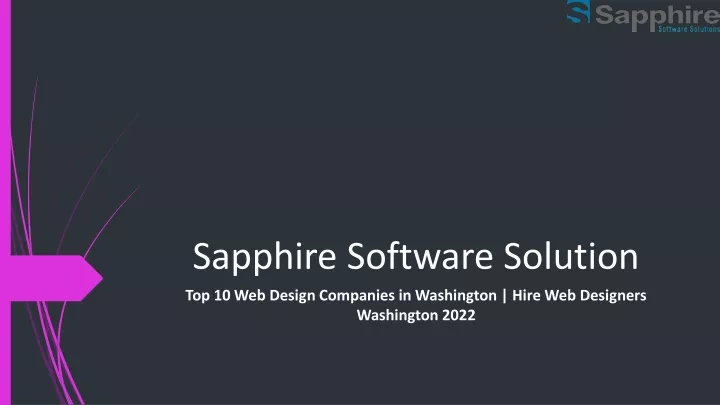 sapphire software solution