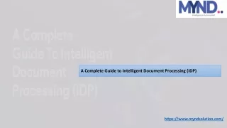 a complete guide to intelligent document