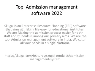 top admission management software 2022