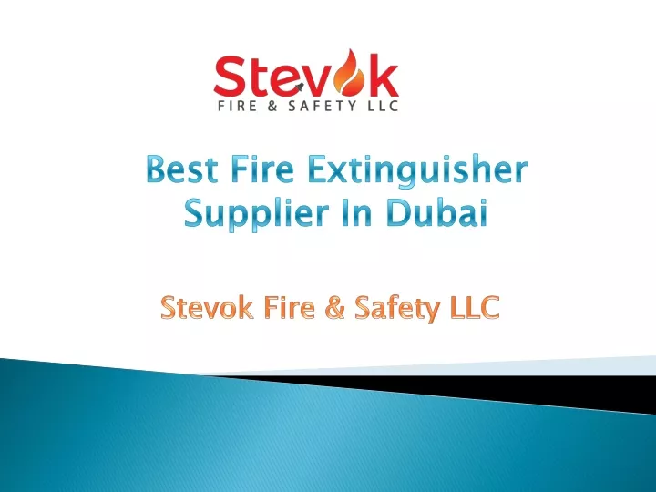 best fire extinguisher supplier in dubai