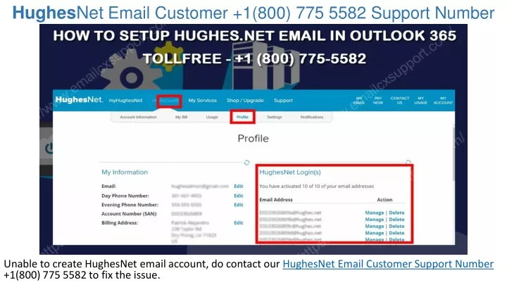hughes net email customer 1 800 775 5582 support