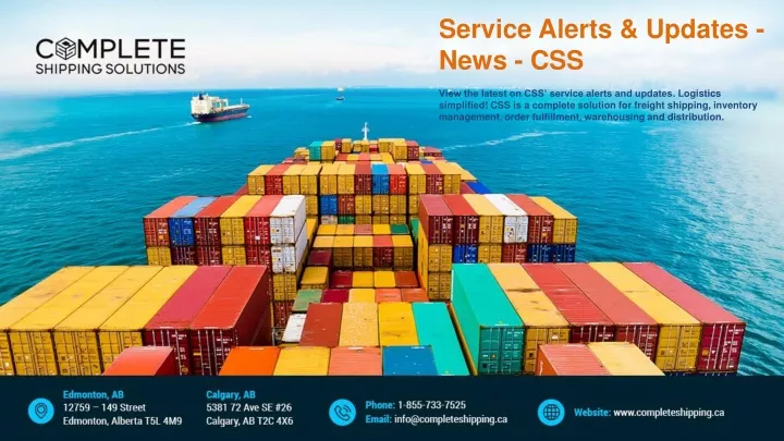 service alerts updates news css