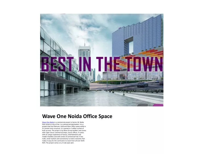 wave one noida office space