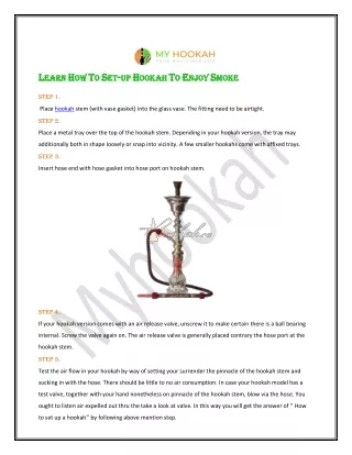 Buy Hookah Online