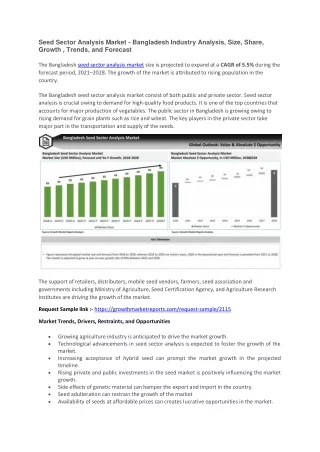 seed sector analysis market bangladesh industry