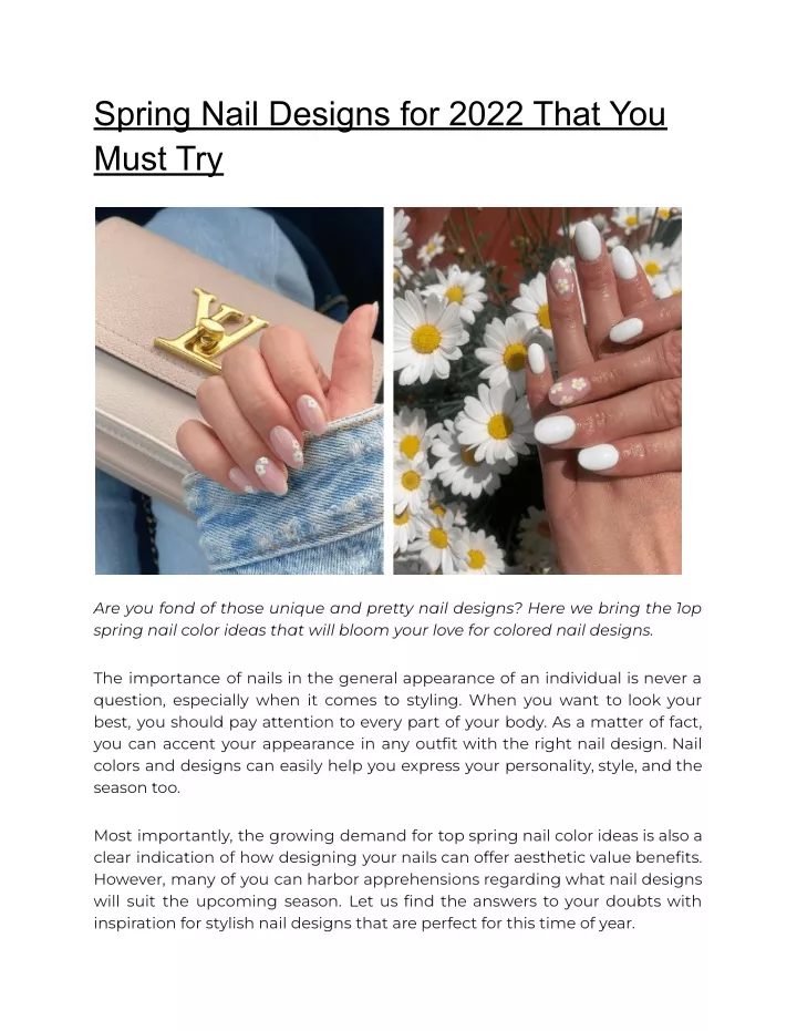 spring nail designs for 2022 that you must try