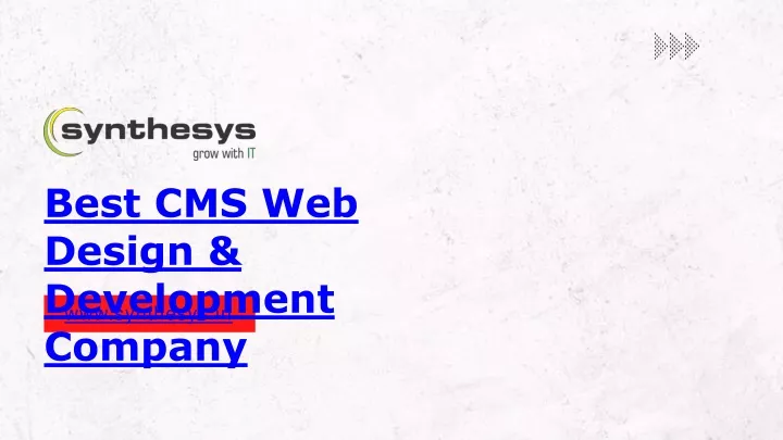 best cms web design development company