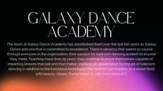 Galaxy Dance Academy   Our Dance Studio is one of its Kind!!