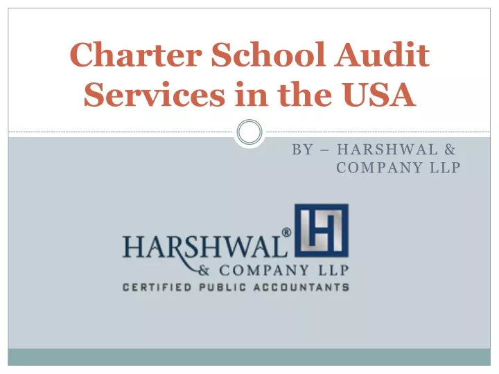 charter school audit services in the usa