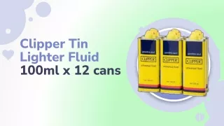Clipper Tin Lighter Fluid 100ml x 12 cans