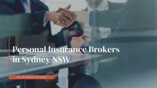 Personal Insurance Brokers in Sydney NSW