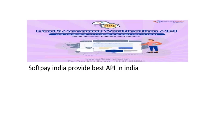 softpay india provide best api in india