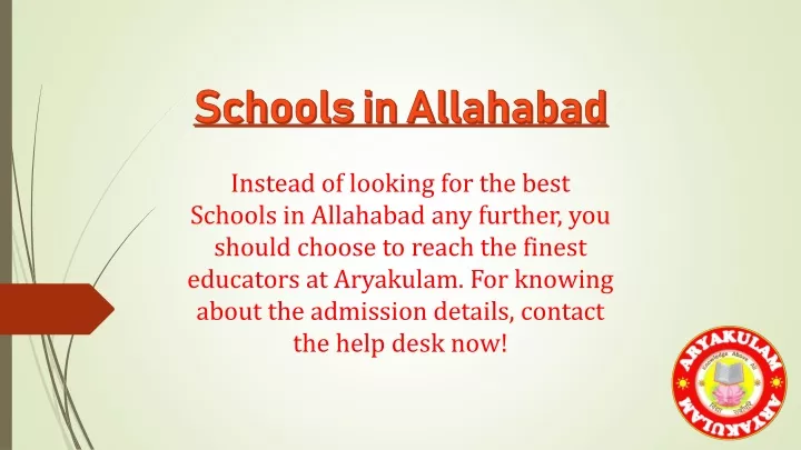 schools in allahabad