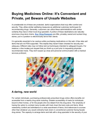 Buying Medicines Online_ It's Convenient and Private, yet Beware of Unsafe Websites