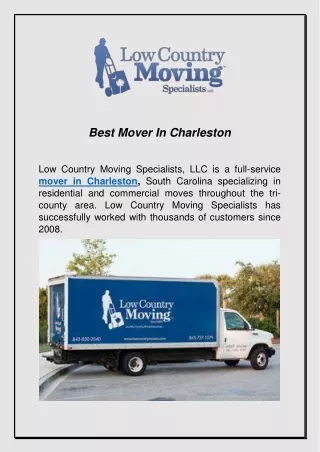 Best Mover In Charleston