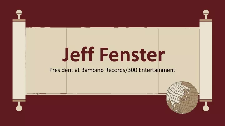 jeff fenster president at bambino records