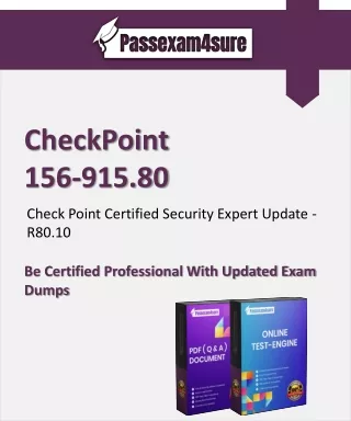 CheckPoint 156-915.80 Dumps PDF With Test Engine