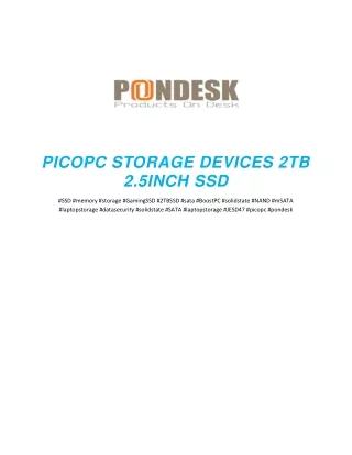 PICOPC STORAGE DEVICES 2TB 2.5INCH SSD