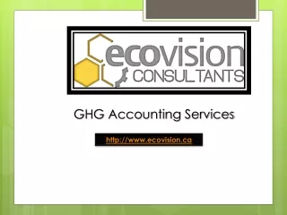 GHG Accounting Services - www.ecovision.ca
