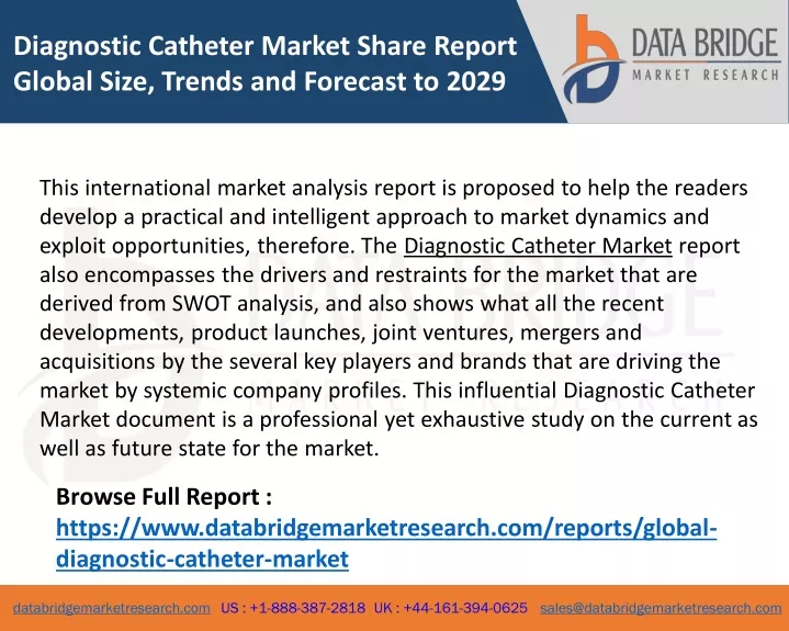 diagnostic catheter market share report global