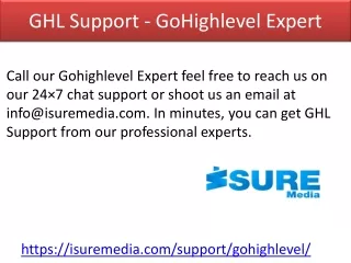 GHL Support - Gohighlevel Expert