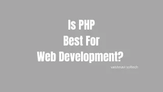 is php best for
