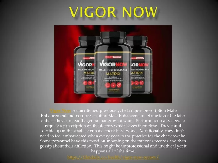 vigor now as mentioned previously techniques