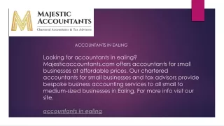 Accountants in Ealing  Majesticaccountants.com