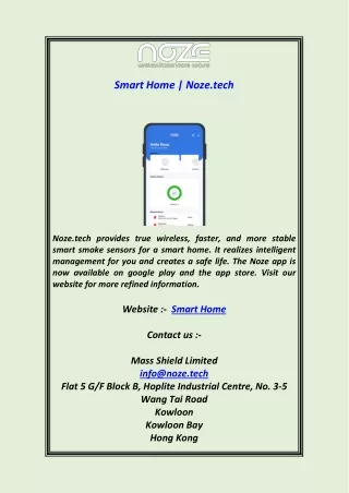 Smart HomNoze.tech