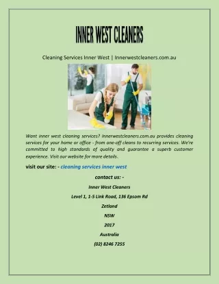 Cleaning Services Inner West