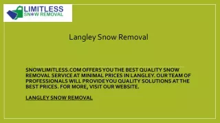 langley snow removal