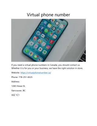 virtual phone number