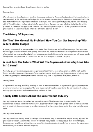How To Sell Supershop To A Skeptic
