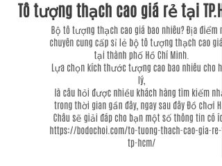 Tô tượng thạch cao giá rẻ tại TP.HCM