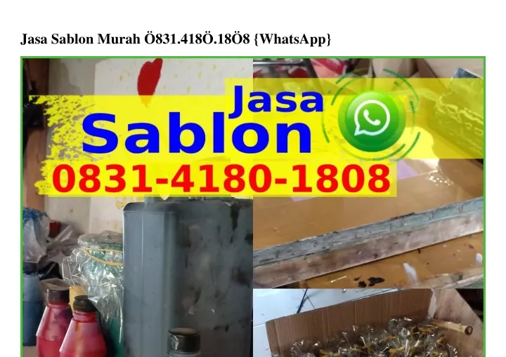jasa sablon murah 831 418 18 8 whatsapp
