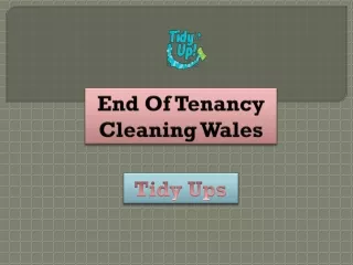 End Of Tenancy Cleaning Wales