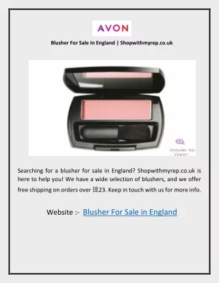 Blusher For Sale In England  Shopwithmyrep.co.uk