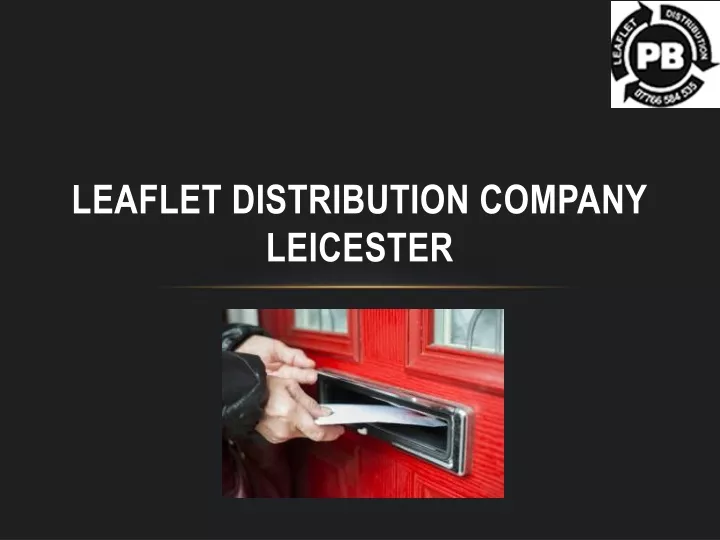 leaflet distribution company leicester