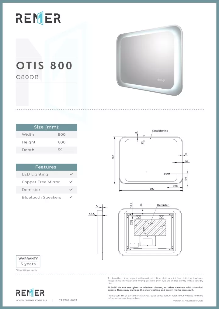 otis 800 o80db